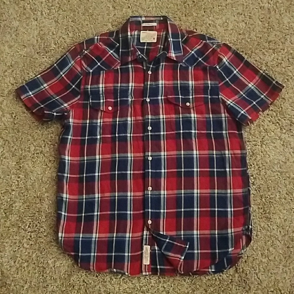 Lucky brand Men snap button shirt
